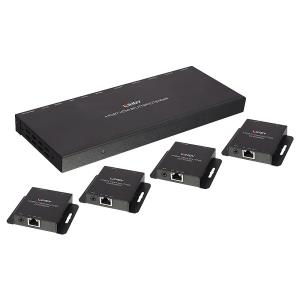 CAT6 4 Port Hdmi And Ir Splitter Extender 50m With Loop Out