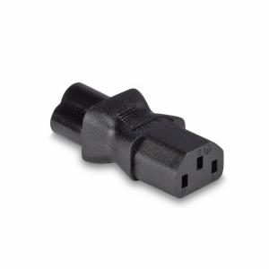 Iec C6 Cloverleaf Socket To Iec C13 3 Pin Plug Adapter