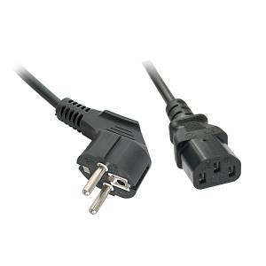 Mains Cable - Schuko - Iec C13 - Black - 0.7m