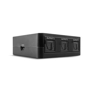 Digital Audio Splitter 3 Port Toslink Optical