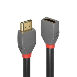 Extension Cable - High Speed Hdmi Male - High Speed Hdmi Female - Anthraline Black - 50cm