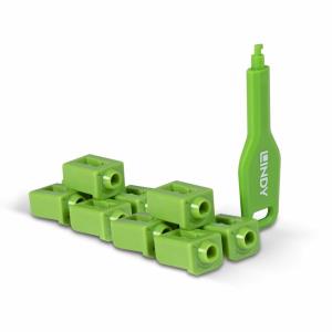 Rj-45 Port Blockers - Pack Of 10 Green