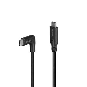 Cable - USB-c Male - USB-c  Male - 1.5m - 90 Degree Right Angle 10gbps Black