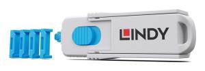 Hdmi Port Blockers Key Blue - Pack Of 4