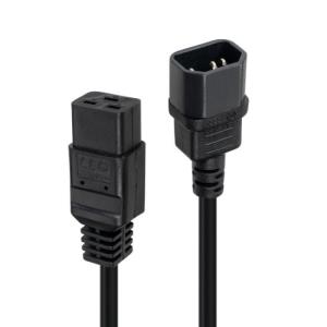 Mains Cable  - C14 - C19 - 1m - Black