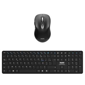 Bundle / Bluetooth Wireless Pack: Rechargeable Keyboard + Mouse Office Pro  - Qwerty Uk