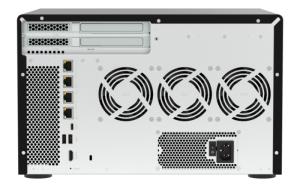 NAS - TVS-H1277AX-R5-16G - 12-Bay QuTS hero (8 x 3.5in SATA + 4 x U.2 NVMe slots) R5-7000 series