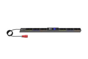 Switched G4 Rack PDU, 0U, 22.5U, IEC-60309 input, 3m cord, 3ph, 11kW, 16A, 415/240V, 24 outlets (12)C13, (12)C39