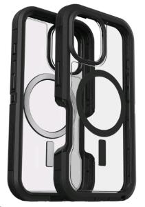 iPhone 16 Case - Defender Series XT for MagSafe - Dark Side (Clear / Black)