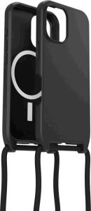 iPhone 16 Case with Strap - React Series Necklace Magsafe - Black