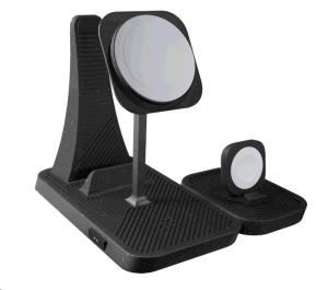 Zens 4-in-1 Modular Wireless Station Incl Wall Charger-black