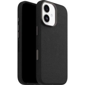 iPhone 17 Case - Symmetry Series Cactus Leather for MagSafe - Noir Ash (Black)