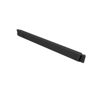 1u 19in Black Plastic Toolless Airflow Blanking Pa