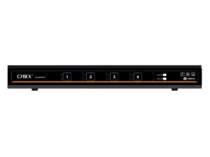 CYBEX SC Universal DP/H + USB-C Secure KVM Switch 4-Port Single Display with CAC