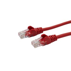 10M RED RJ45 CAT6 UTP STR/FLUSH MOULDED/24AWG