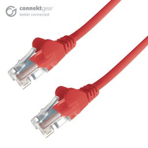 20M RED RJ45 CAT5E UTP STR/FLUSH MOULDED/24AWG
