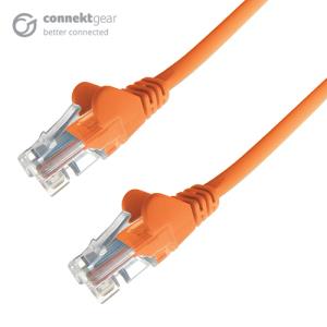 20M ORANGE RJ45 CAT6 UTP STR/FLUSH MOULDED/24AWG