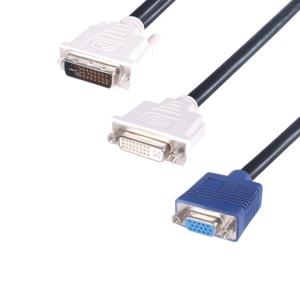 DVI-I (24+5) To DVI-d F/vga Hd15 F