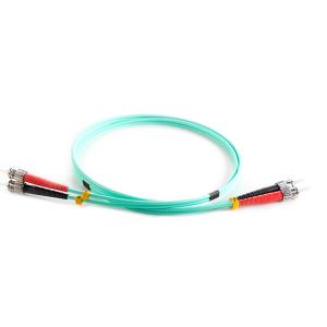 Duplex Fibre Optic Patch Cable - St To St 3m 50/125 Om3 Aqua