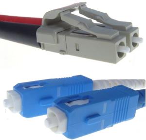 Duplex Fibre Optic Patch Cable - Lc To Sc 2m 9/125 Yellow