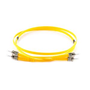 Duplex Fibre Optic Patch Cable - St To St 5m 9/125 Yellow