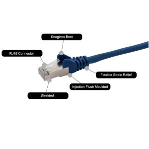1M CAT6A SSTP BLUE LS0H CABLE 26AWG STRANDED MOULDED