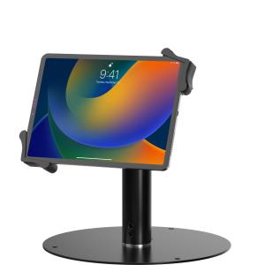 Universal Grip Kiosk Stand For Tablets Black