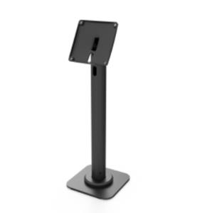 iPad Enclosure Tilting Kiosk - Space Rise Stand, 10cm - Black