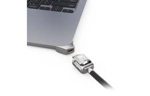 Ledge Adapter for MacBook Air 13-inch (M2/M3/M4/M5) with Keyed Cable Lock (Corner Lock) - Silver