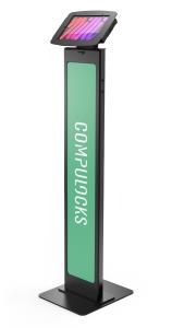 BrandMe Floor Stand + Space, Enclosure for iPad Mini 8.3in (6th Gen) - Black