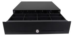 E3000 Slide-out Cash Drawer Black, 446x410x109 Alike Key