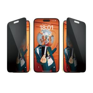 Screen Protector Apple iPhone 15 Plus 6.7in Ultra-wide Fit Privacy With Aligner