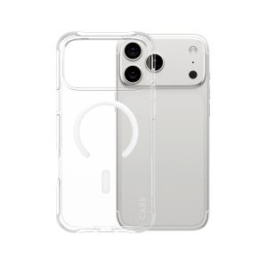 Fashionable Case Samba Transparent w. White MagSafe iPhone 17 Pro Max (BULK)
