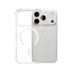 Fashionable Case Samba Transparent w. White MagSafe iPhone 17 Pro (BULK)