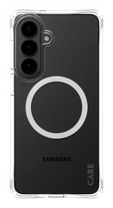 CARE by PanzerGlass Samba Case Transparent w. White Qi Samsung Galaxy S 2026 Edge