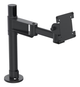 Spacepole Screen Mount With 300mm Elbow Arm - Black