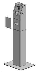 Floor Standing Self Service Kiosk -white-