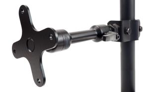 Zirkona 3/4in to 1-7/8in Pole Mount with 6in Medium Dog-Bone and VESA 75mm Plate