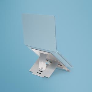 Riser Laptop Stand Flexible/ Adjustable Silver