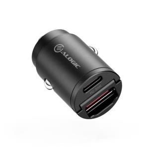 Rapid Power 30w Car Charger 1X USB-C Port 1X USB-A Port