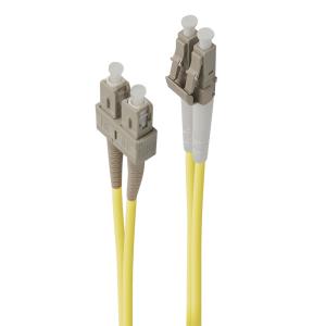 Fiber Optic Cable LC-SC Single Mode Duplex LSZH OS2 20m