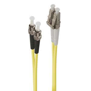 Fiber Optic Cable LC-ST Single Mode Duplex LSZH OS2 15m