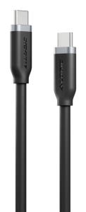 Elements Silicone 5A/240W USB2 USB-C TO C Male Cable Black -1m