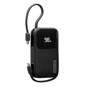 Power Bank TANDEM 20KMAH 30W With USB-C Lighting Wrap - Black