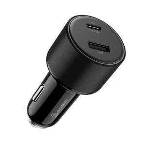 100W Car Charger USB-C USB-A Ports Fast Charging 1m Cable