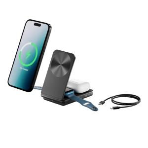 YOGA 3-in-1 Wireless Charging Stand - Black