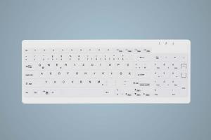 Disinfectbale Medical Keyboard with Numpad - Corded USB - White - Qwerty US/Int'l