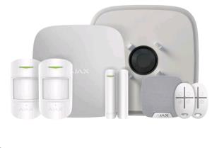 Ajax Kit 1 Hub2(2g)+mp House With Keyfobs (8pd) White