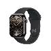 Apple Watch Series 10 Gps + Cellular 42mm Slate Titanium Case With Black Sport Band - S/m