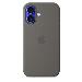 iPhone 16 - Silicone Case With Magsafe - Stone Gray